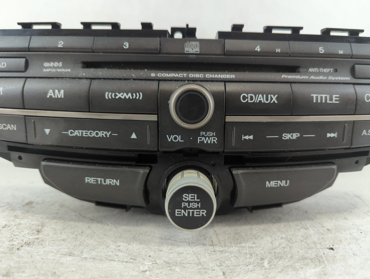 2012-2012 Honda Crosstour Am Fm Cd Player Radio Receiver - Oemusedautoparts1.com