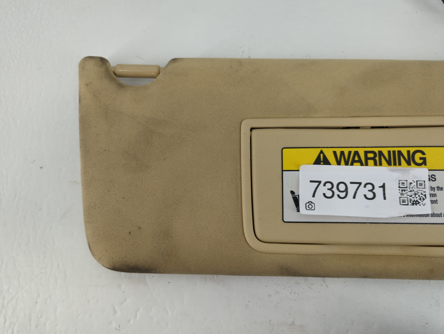 2010 Honda Crosstour Sun Visor Shade Replacement Passenger Right Mirror Fits Fits 2011 OEM Used Auto Parts - Oemusedautopart