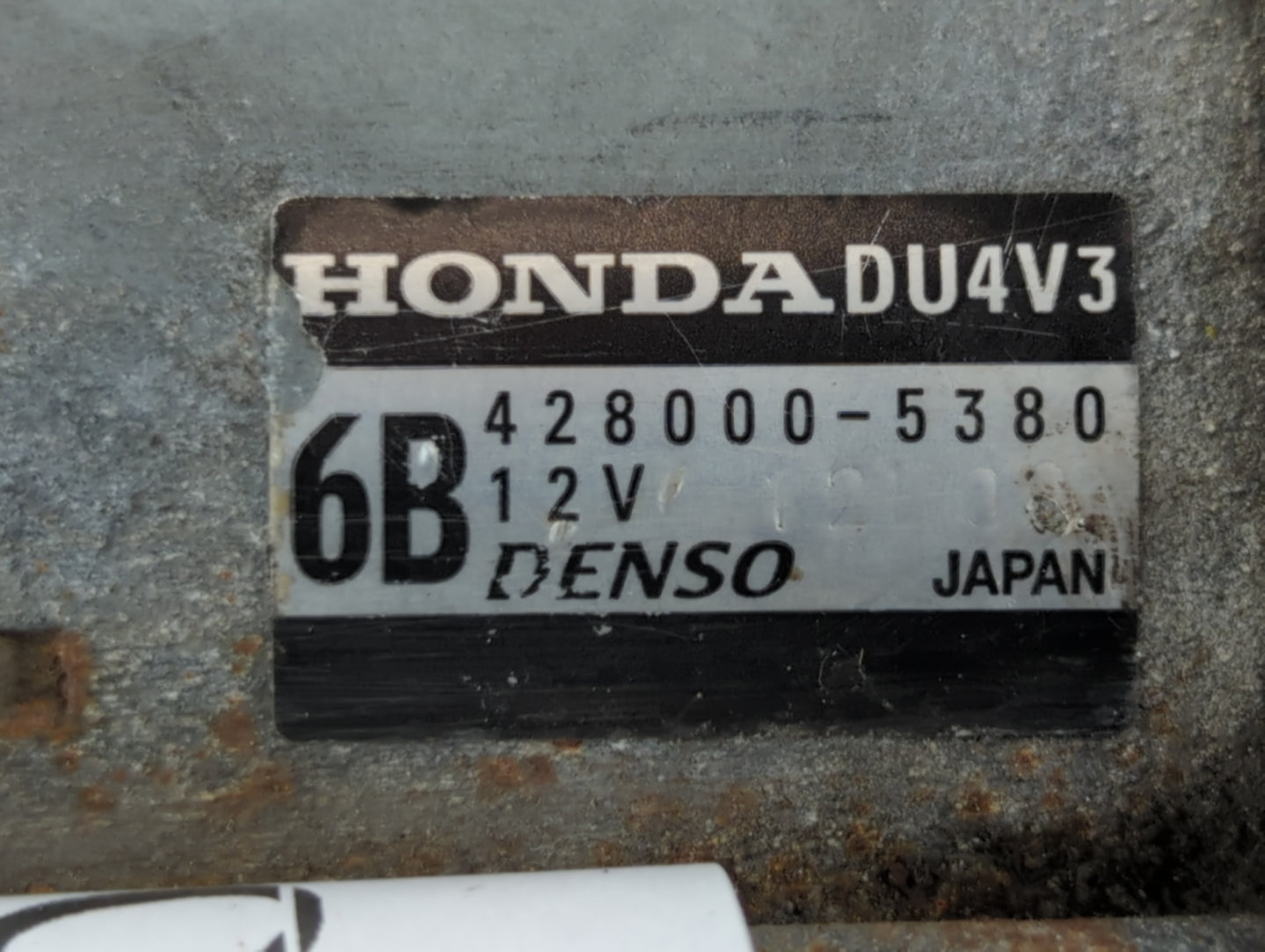 2012 Honda Crosstour Car Starter Motor Solenoid OEM P/N:428000-5380 Fits Fits 2008 2009 2010 2011 2013 2014 2015 OEM Used Au