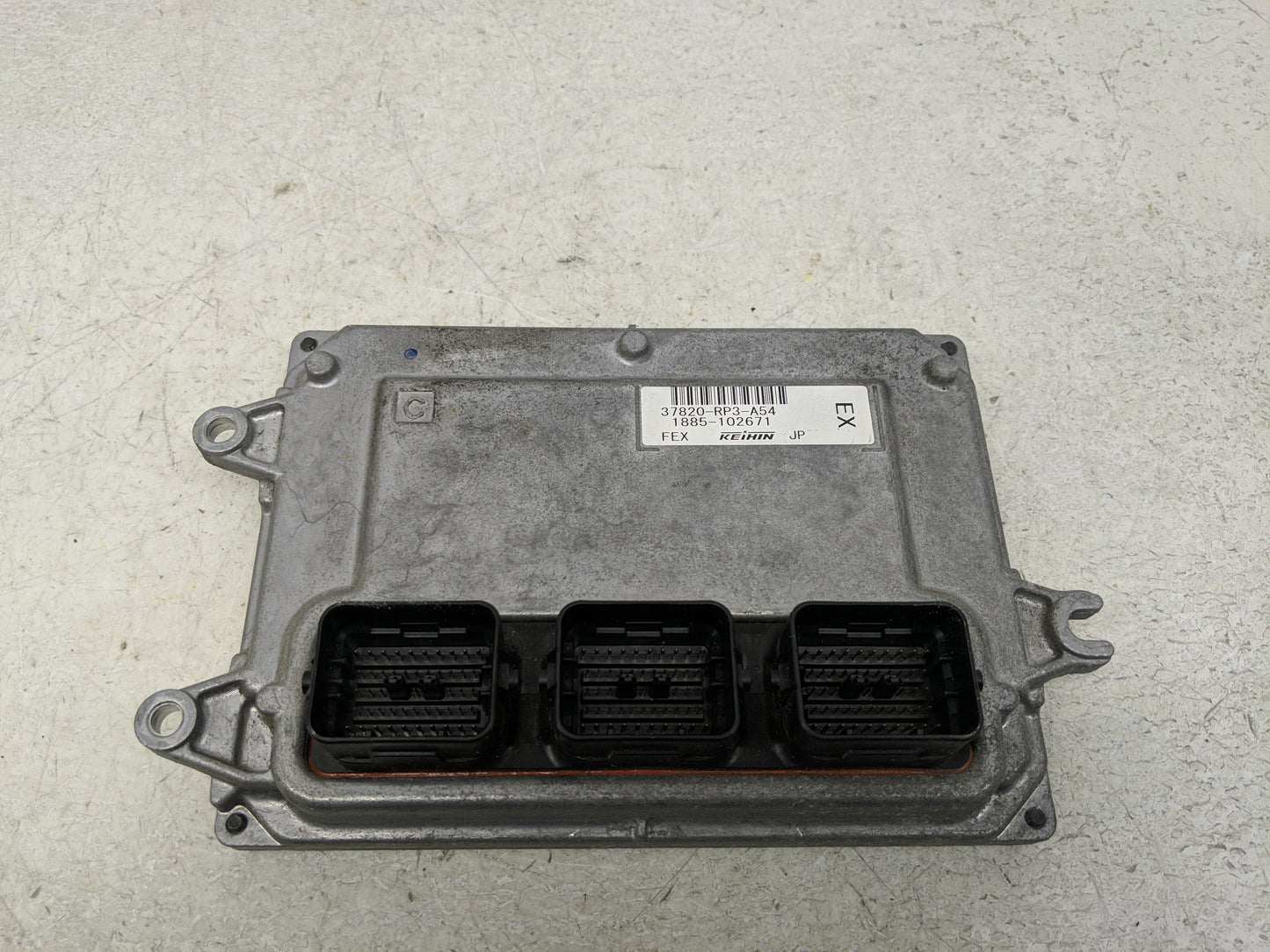 2009-2010 Honda Fit PCM Engine Control Computer ECU ECM PCU OEM P/N:37820-RP3-A54 Fits Fits 2009 2010 OEM Used Auto Parts - 