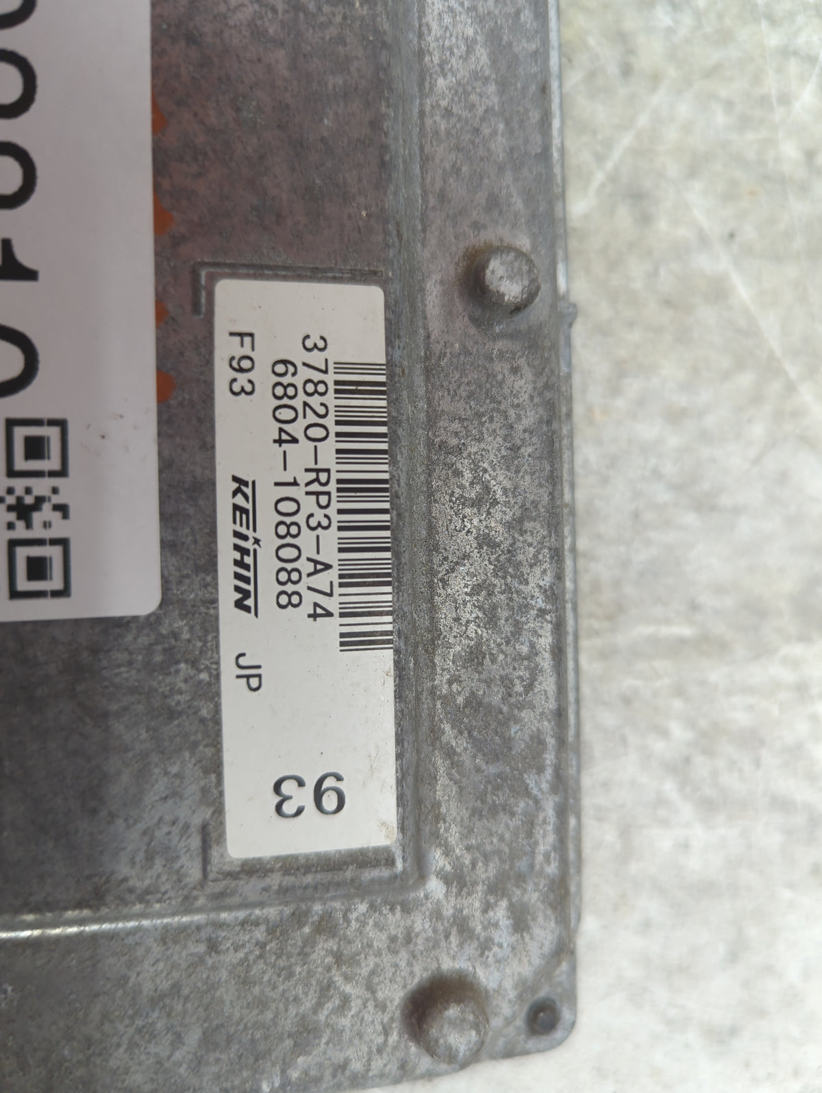 2009-2010 Honda Fit PCM Engine Control Computer ECU ECM PCU OEM P/N:37820-RP3-A74 6804-108088 Fits Fits 2009 2010 OEM Used A