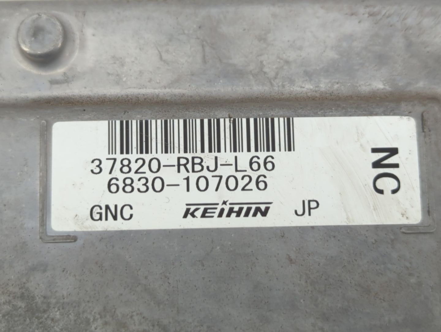 2010 Honda Insight PCM Engine Control Computer ECU ECM PCU OEM P/N:37820-RBJ-L66 Fits OEM Used Auto Parts - Oemusedautoparts
