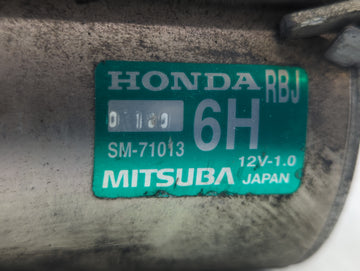 2010 Honda Insight Car Starter Motor Solenoid OEM P/N:SM-710136H SM-71013 Fits Fits 2011 OEM Used Auto Parts