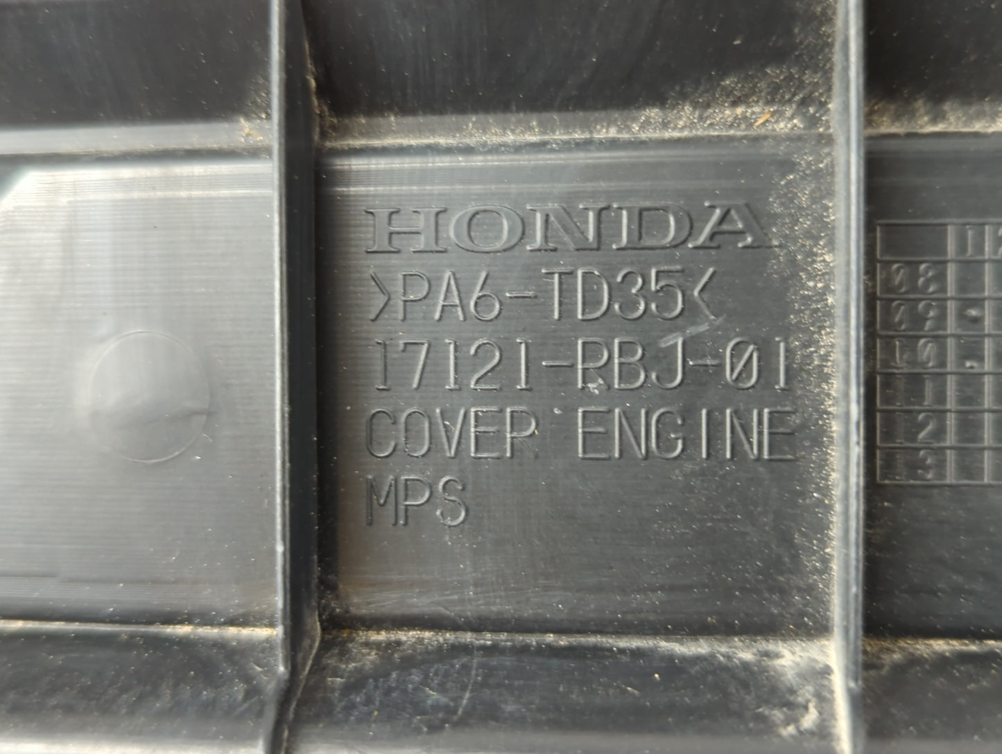 2010 Honda Insight Engine Cover - Oemusedautoparts1.com