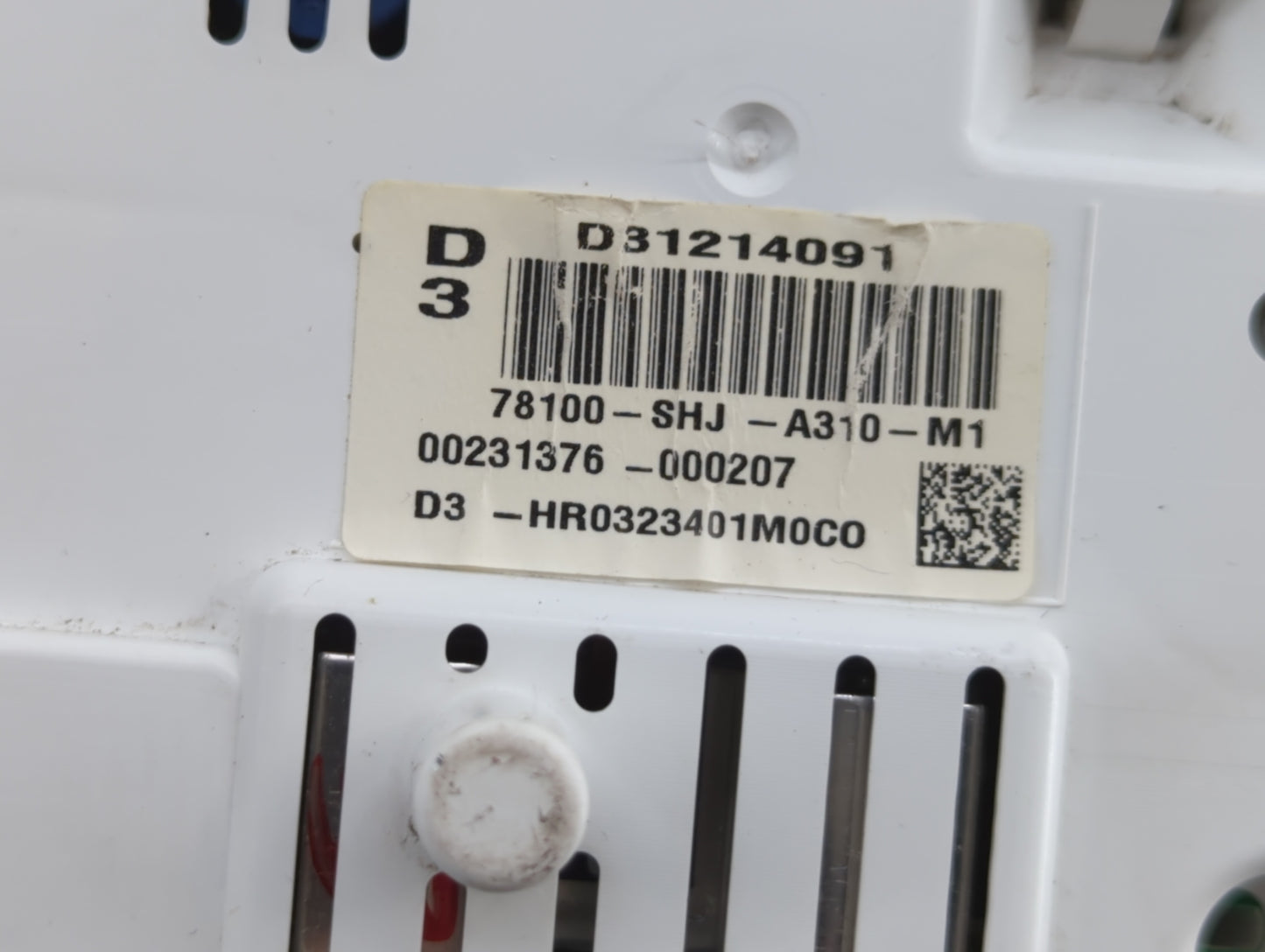 2009-2010 Honda Odyssey Instrument Cluster Speedometer Gauges P/N:78100-SHJ-A310-M1 Fits Fits 2009 2010 OEM Used Auto Parts 