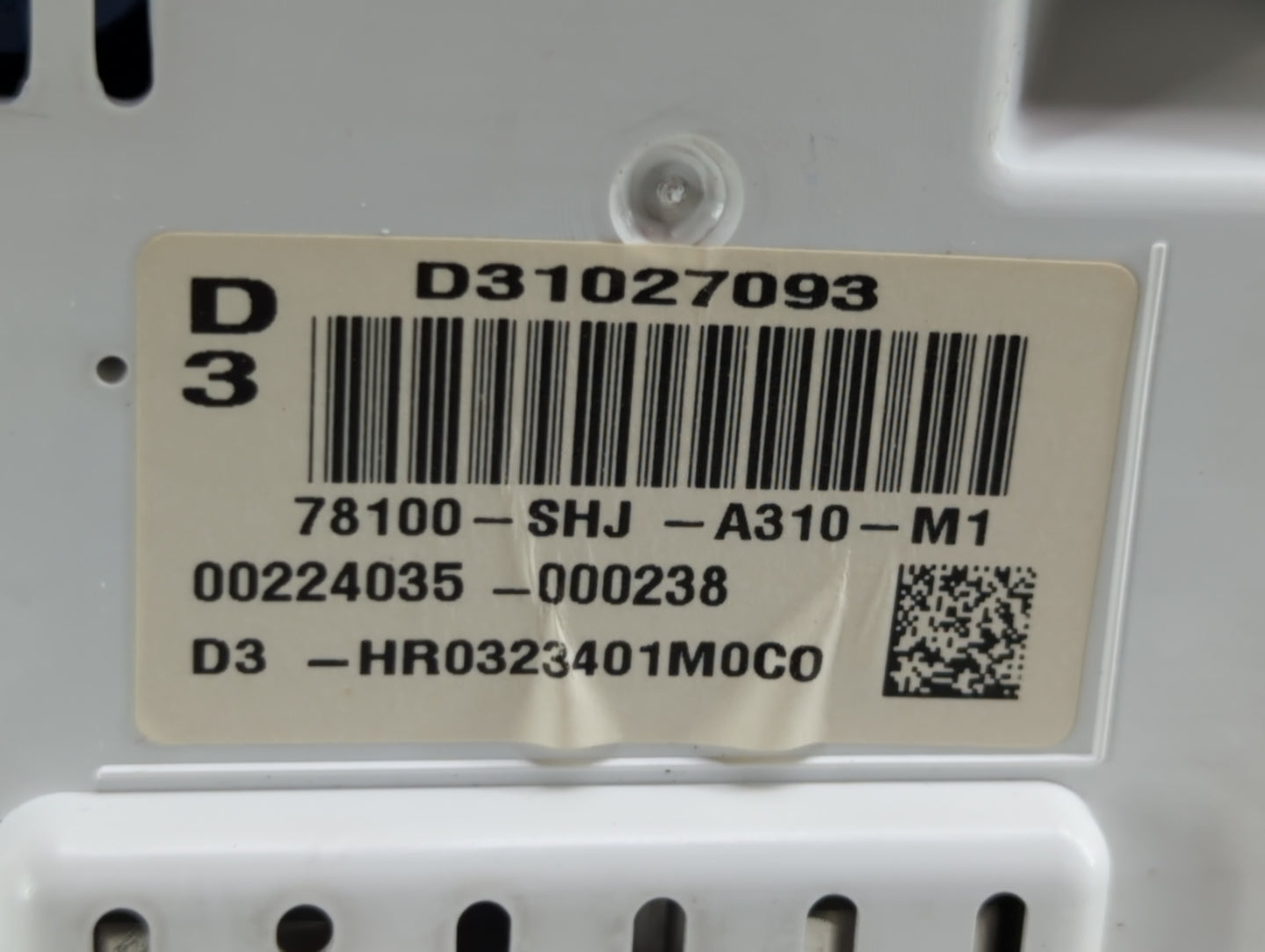 2009-2010 Honda Odyssey Instrument Cluster Speedometer Gauges P/N:78100-SHJ-A310-M1 Fits Fits 2009 2010 OEM Used Auto Parts 