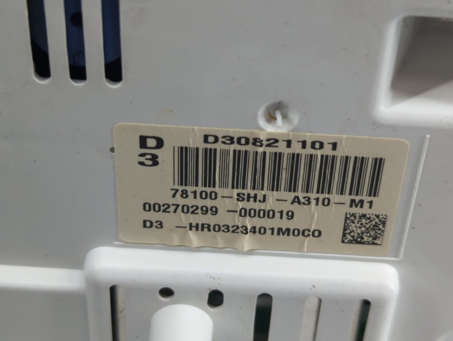 2009-2010 Honda Odyssey Instrument Cluster Speedometer Gauges P/N:D30821101 Fits Fits 2009 2010 OEM Used Auto Parts - Oemuse