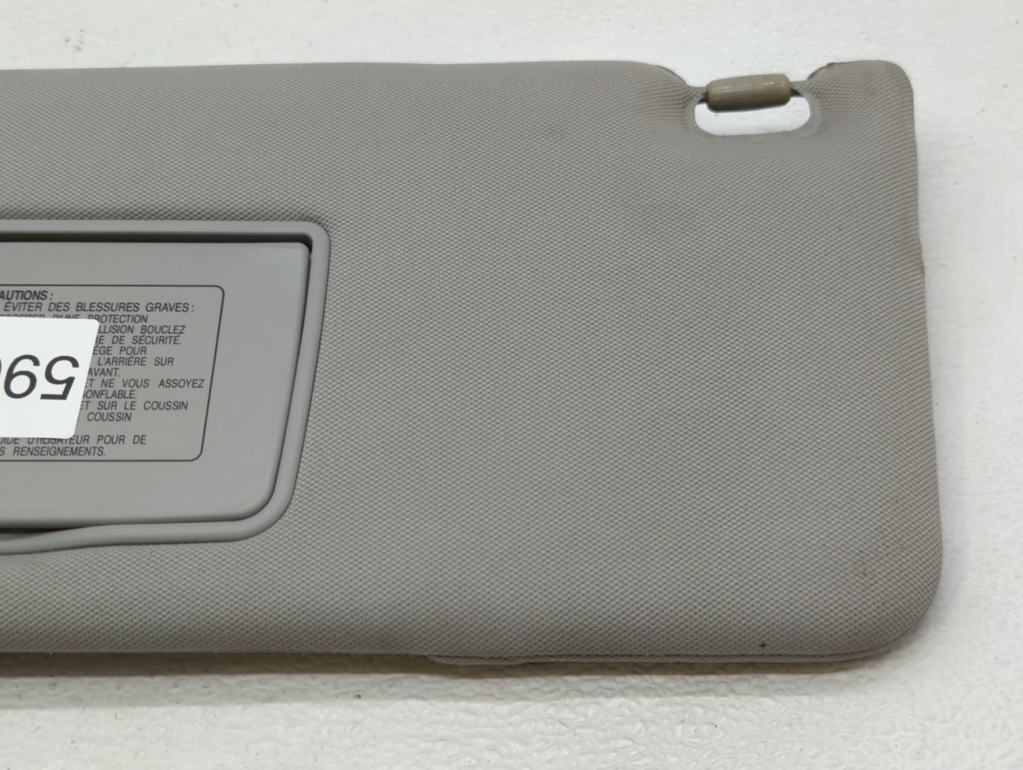 2006-2010 Honda Odyssey Sun Visor Shade Replacement Driver Left Mirror Fits Fits 2006 2007 2008 2009 2010 OEM Used Auto Part
