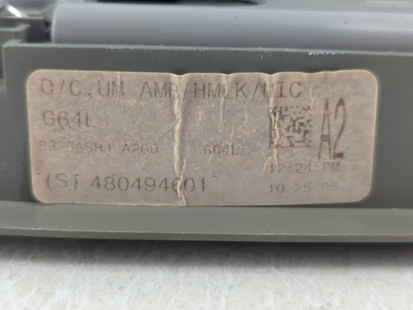 2010 Honda Odyssey Overhead Roof Console - Oemusedautoparts1.com