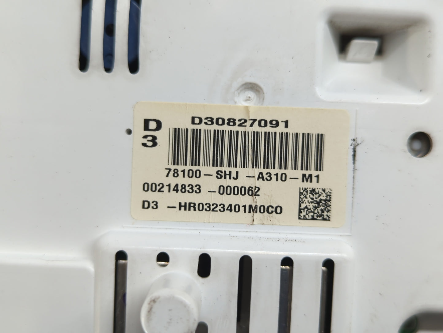 2009-2010 Honda Odyssey Instrument Cluster Speedometer Gauges P/N:78100-SHJ-A310-M1 D30827091 Fits Fits 2009 2010 OEM Used A