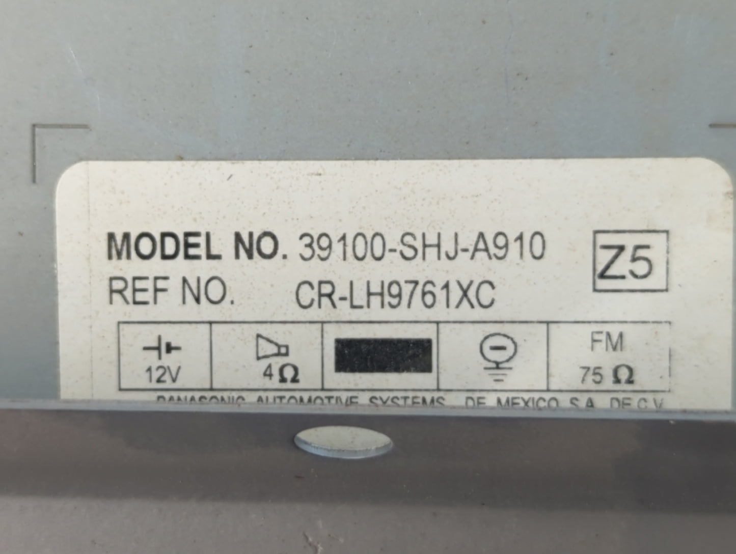 2005-2010 Honda Odyssey Radio AM FM Cd Player Receiver Replacement P/N:39100-SHJ-A910 Fits Fits 2005 2006 2007 2008 2009 201