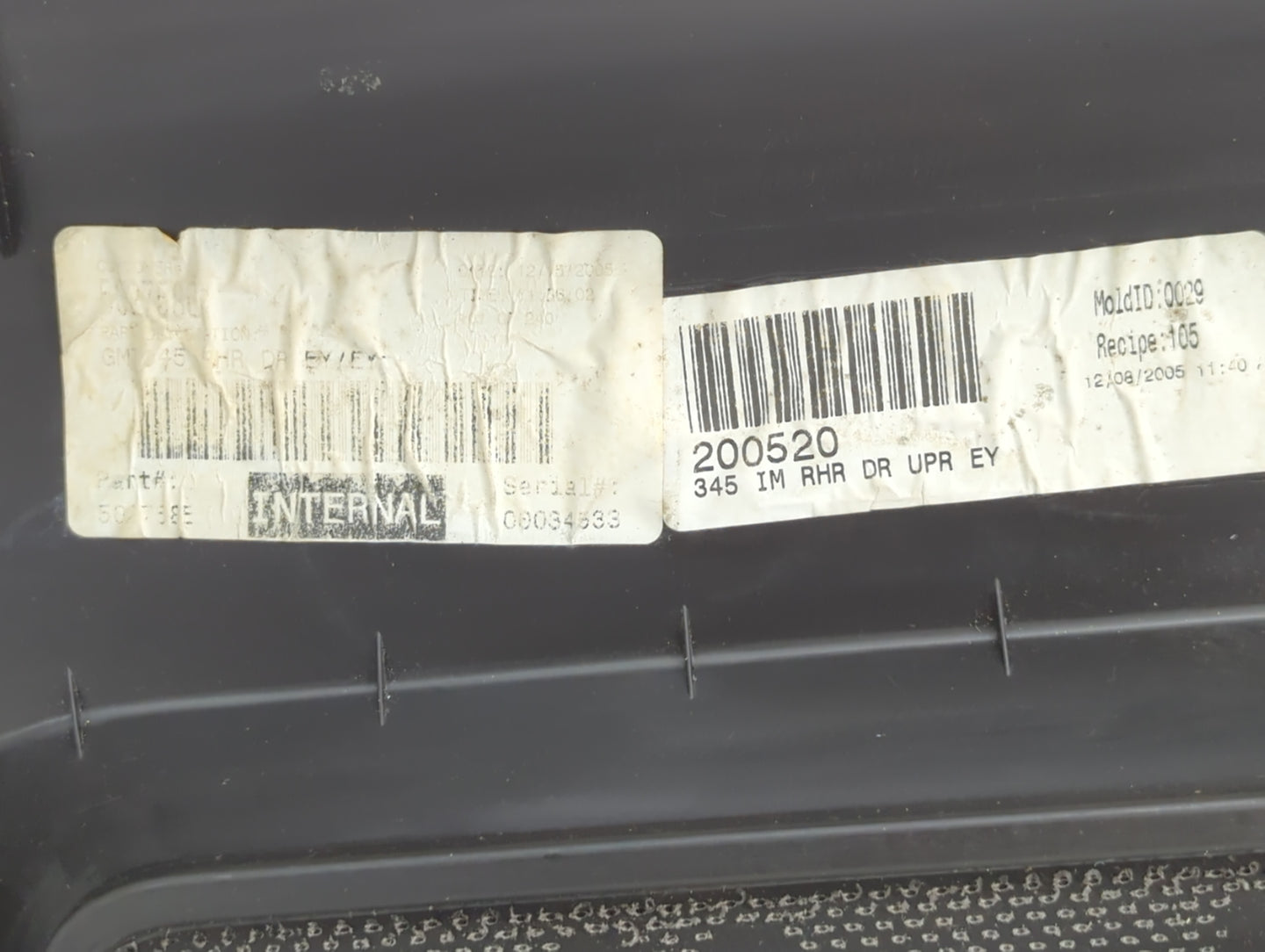 2010 Hummer H3 Rear Right Passenger Interior Door Panel Trim - Oemusedautoparts1.com