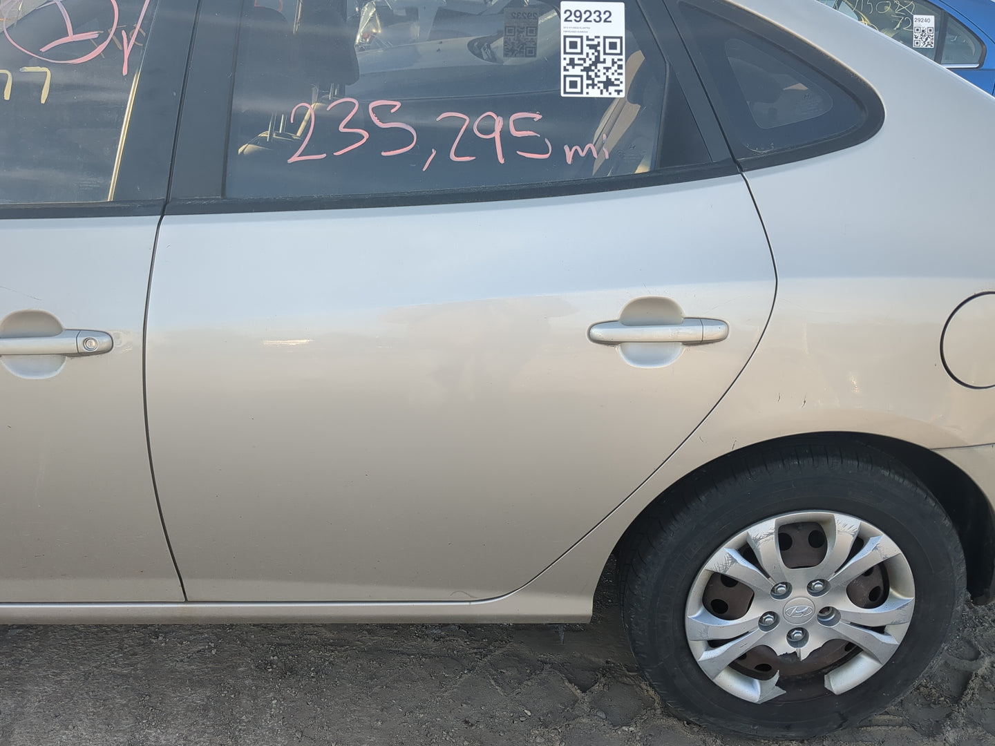 2007-2010 Hyundai Elantra Driver Rear Door Oem - Oemusedautoparts1.com