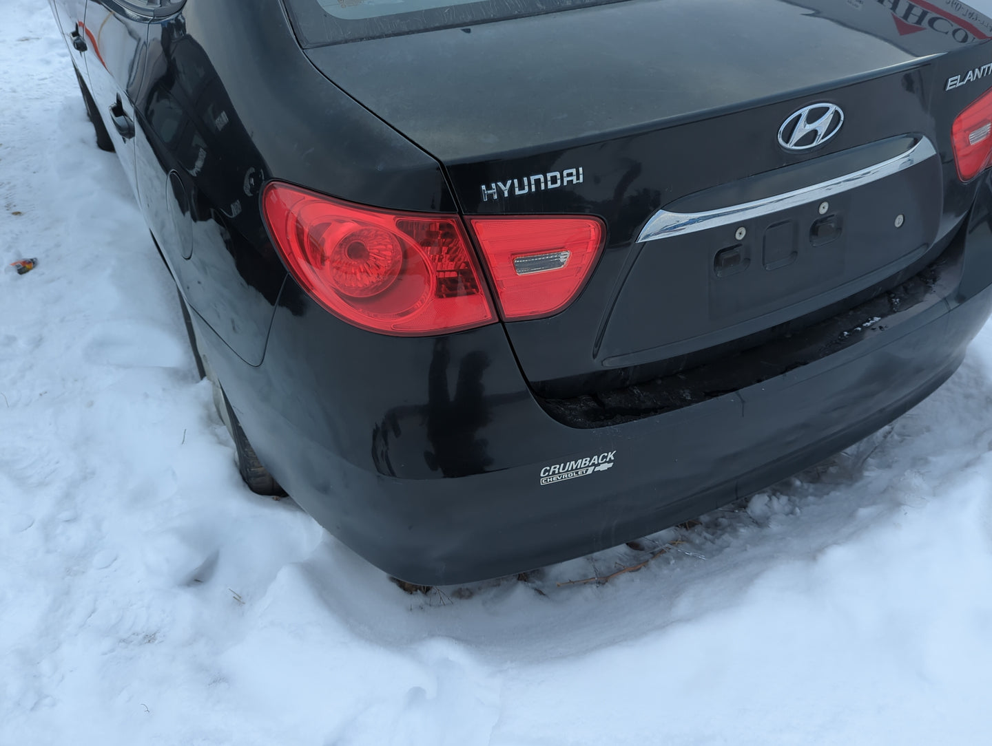 2007-2010 Hyundai Elantra Rear Bumper Assembly Oem 1355442 - Oemusedautoparts1.com