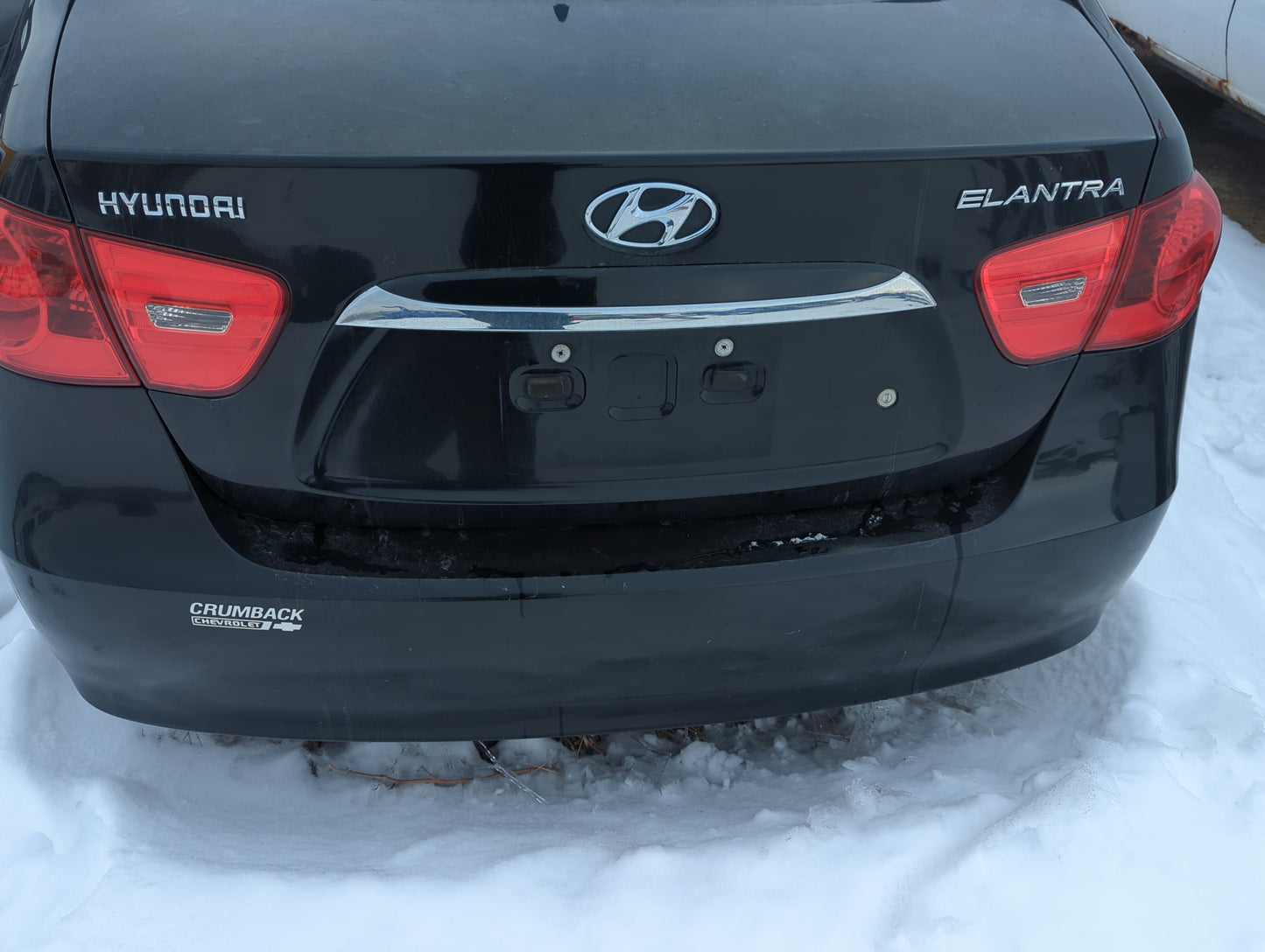 2007-2010 Hyundai Elantra Rear Bumper Assembly Oem 1355442 - Oemusedautoparts1.com