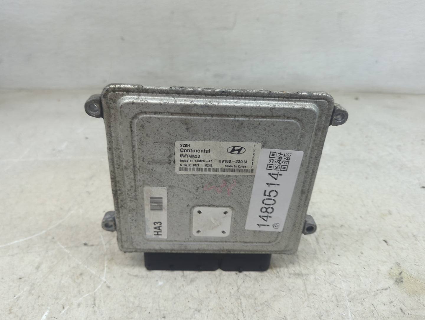 2007-2010 Hyundai Elantra PCM Engine Control Computer ECU ECM PCU OEM P/N:5WY4C52D 39150-23014 Fits Fits 2007 2008 2009 2010