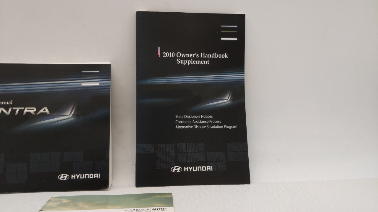 2010 Hyundai Elantra Owners Manual Book Guide OEM Used Auto Parts - Oemusedautoparts1.com