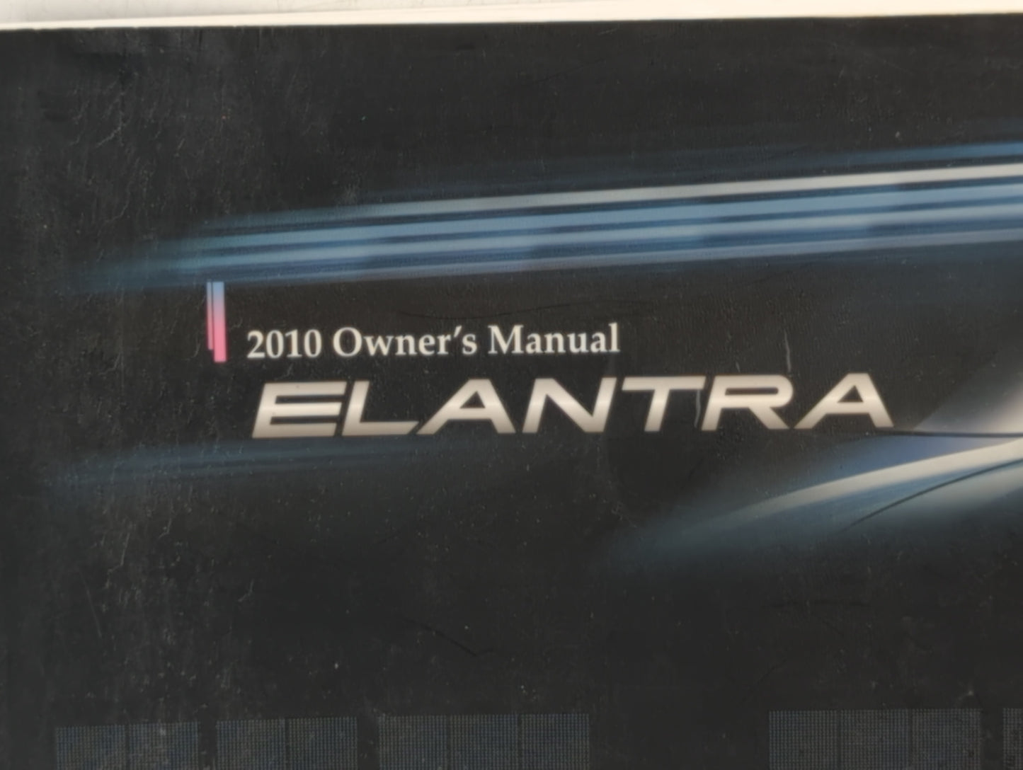 2010 Hyundai Elantra Owners Manual Book Guide OEM Used Auto Parts - Oemusedautoparts1.com