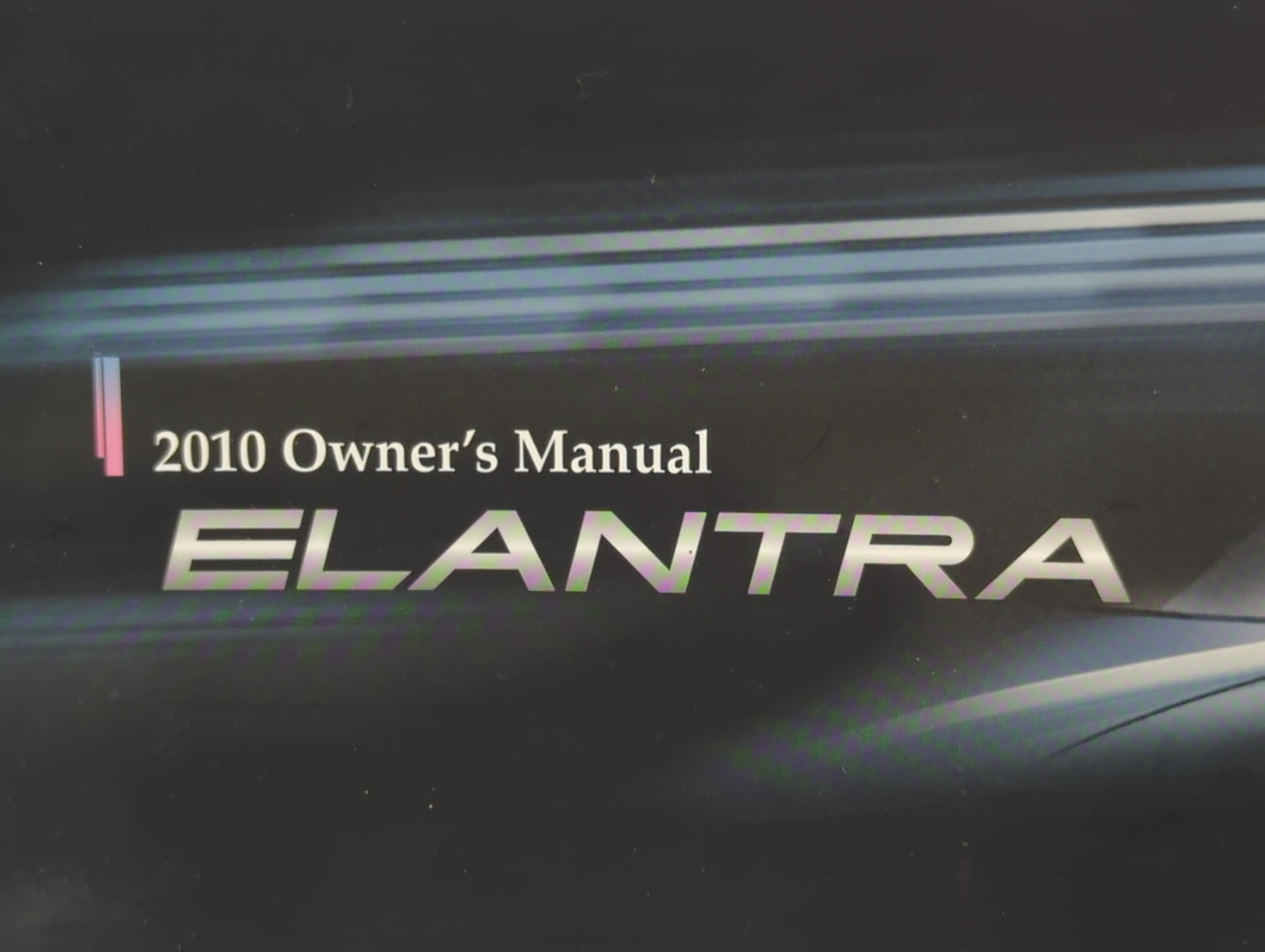 2010 Hyundai Elantra Owners Manual Book Guide P/N:A2HO-EU04M OEM Used Auto Parts - Oemusedautoparts1.com