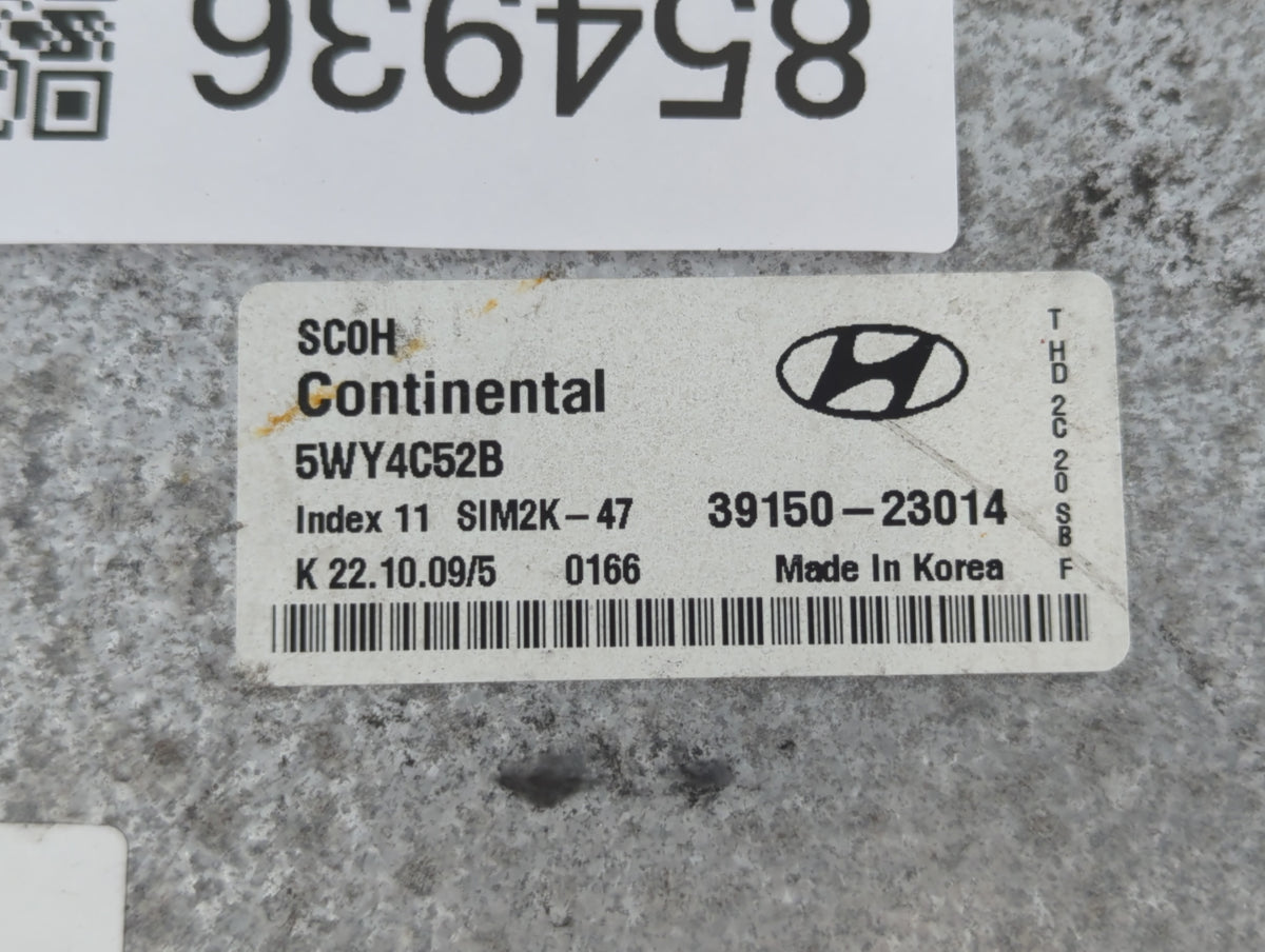 2010 Hyundai Elantra PCM Engine Control Computer ECU ECM PCU OEM P/N:39150-23014 Fits OEM Used Auto Parts - Oemusedautoparts