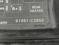2010-2012 Hyundai Elantra Fusebox Fuse Box Panel Relay Module P/N:91951-C2850 Fits Fits 2010 2011 2012 OEM Used Auto Parts -