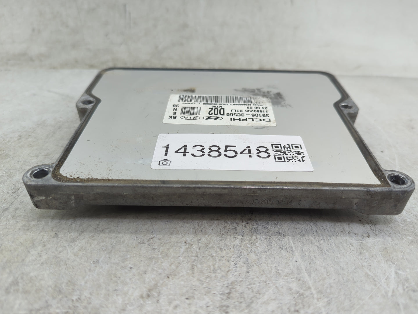 2009-2011 Hyundai Genesis PCM Engine Control Computer ECU ECM PCU OEM P/N:39106-3C560 Fits Fits 2009 2010 2011 OEM Used Auto