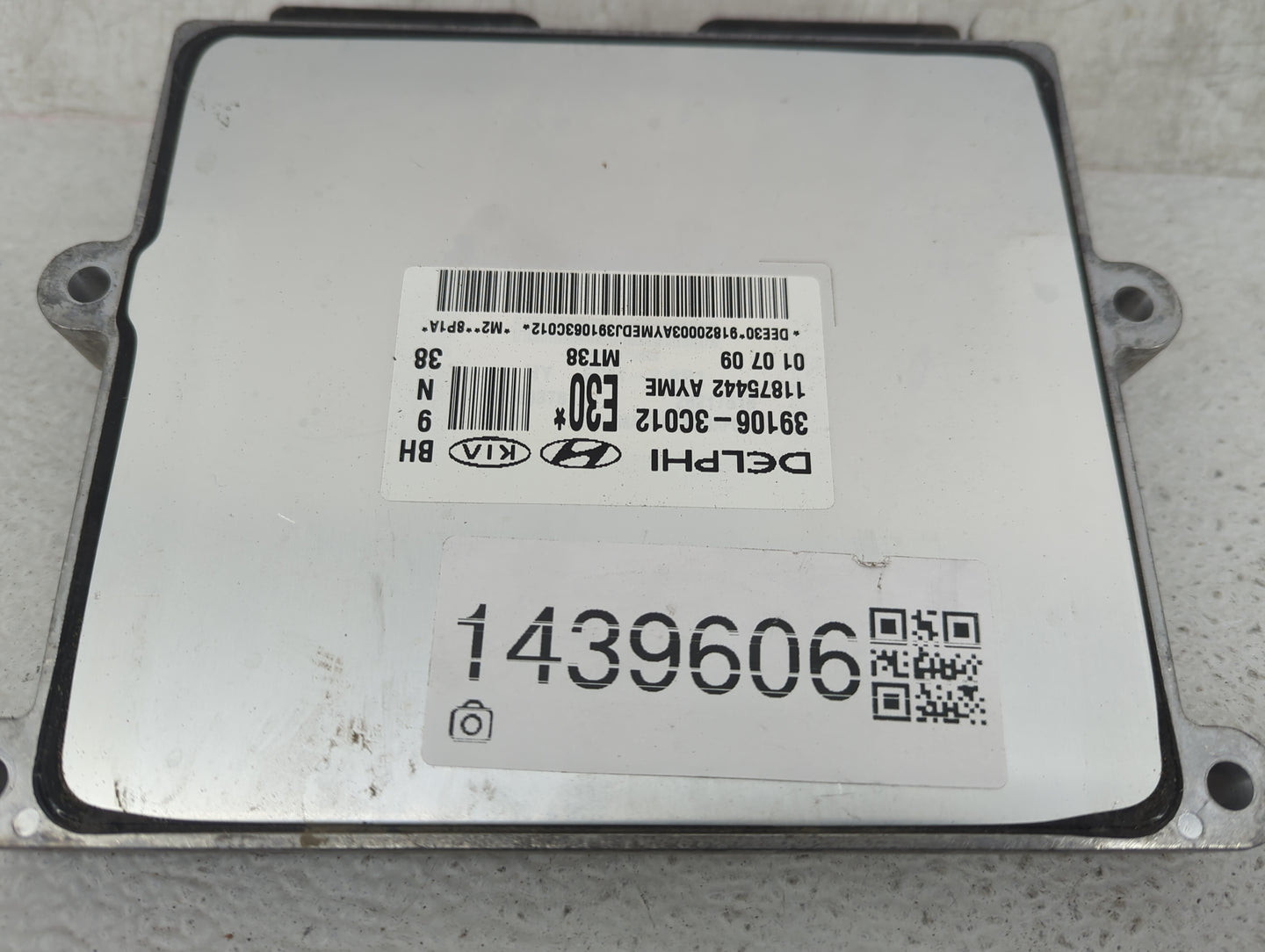 2009-2011 Hyundai Genesis PCM Engine Control Computer ECU ECM PCU OEM P/N:39106-3C012 11875442 Fits Fits 2009 2010 2011 OEM 