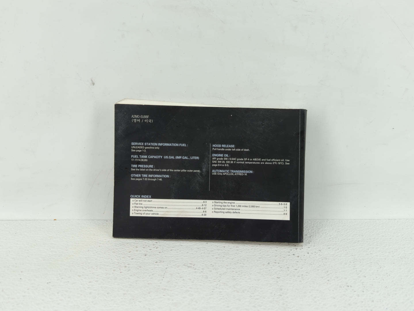 2010 Hyundai Genesis Owners Manual Book Guide OEM Used Auto Parts - Oemusedautoparts1.com