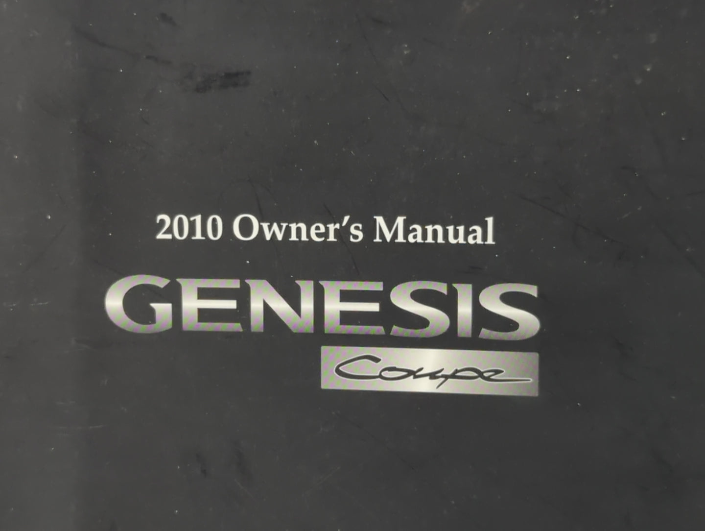 2010 Hyundai Genesis Owners Manual Book Guide P/N:A2M0-EU98F OEM Used Auto Parts - Oemusedautoparts1.com