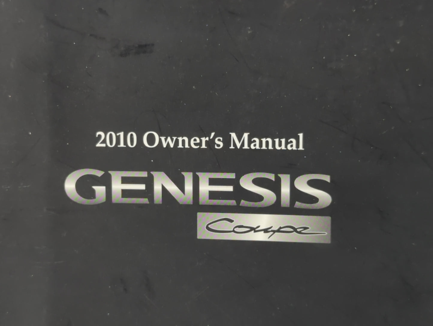 2010 Hyundai Genesis Owners Manual Book Guide P/N:A2M0-EU98F OEM Used Auto Parts - Oemusedautoparts1.com