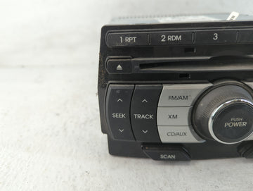 2009-2010 Hyundai Genesis Radio AM FM Cd Player Receiver Replacement P/N:861802M110 Fits Fits 2009 2010 OEM Used Auto Parts