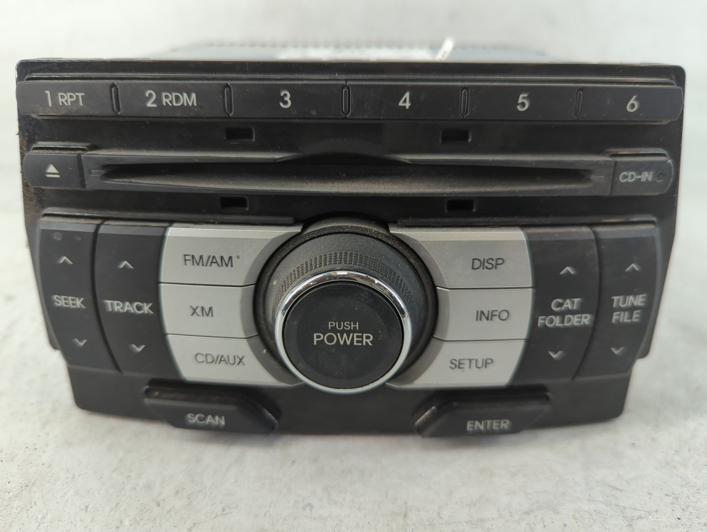 2009-2010 Hyundai Genesis Radio AM FM Cd Player Receiver Replacement P/N:861802M110 Fits Fits 2009 2010 OEM Used Auto Parts 