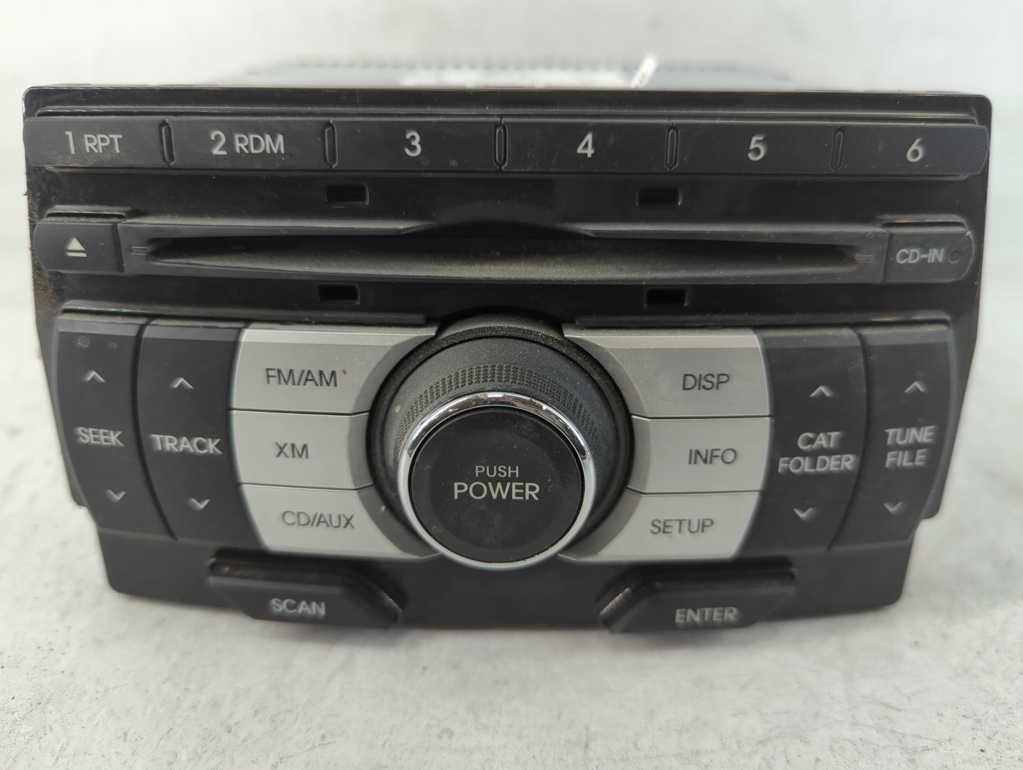 2009-2010 Hyundai Genesis Radio AM FM Cd Player Receiver Replacement P/N:861802M110 Fits Fits 2009 2010 OEM Used Auto Parts 