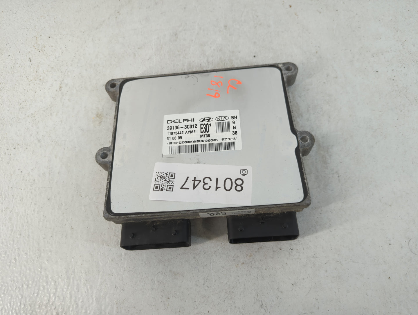 2009-2011 Hyundai Genesis PCM Engine Control Computer ECU ECM PCU OEM P/N:39106-3C102 Fits Fits 2009 2010 2011 OEM Used Auto