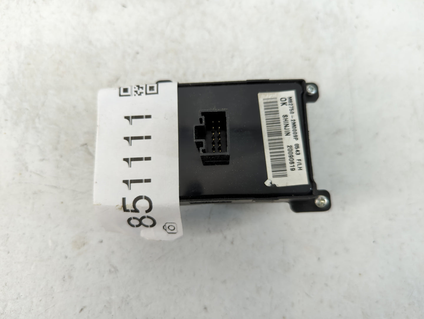 2009-2010 Hyundai Genesis Master Power Window Switch Replacement Driver Side Left P/N:M82750-2M0009P Fits Fits 2009 2010 OEM
