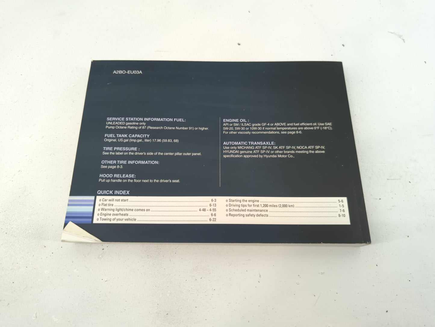 2010 Hyundai Santa Fe Owners Manual Book Guide OEM Used Auto Parts - Oemusedautoparts1.com