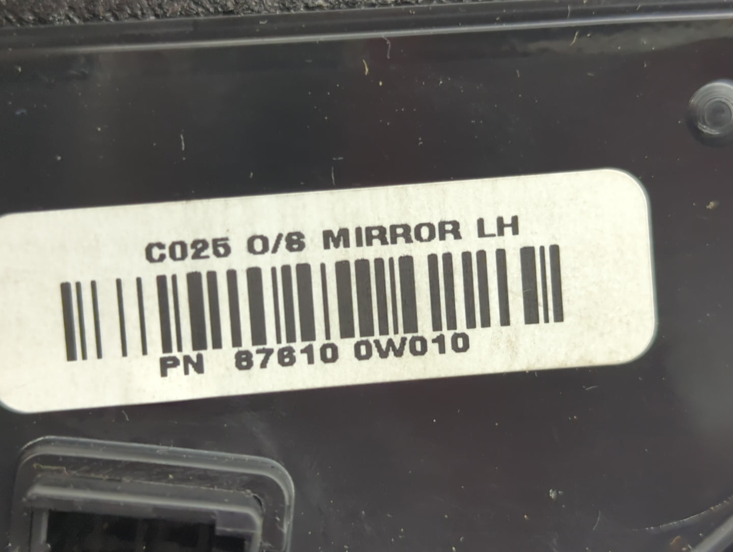 2007-2012 Hyundai Santa Fe Side Mirror Replacement Driver Left View Door Mirror P/N:87610 0W010 Fits OEM Used Auto Parts - O