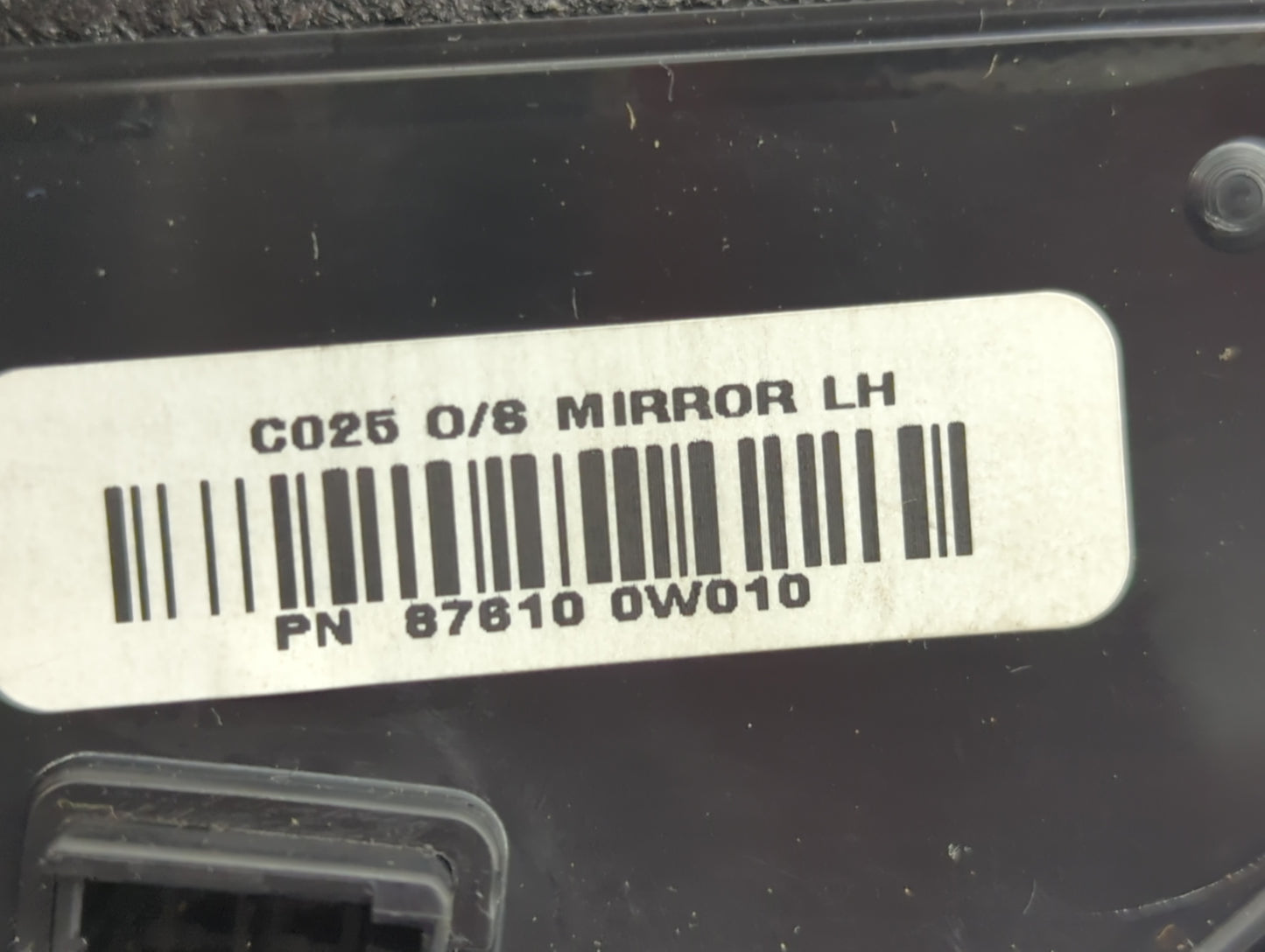2007-2012 Hyundai Santa Fe Side Mirror Replacement Driver Left View Door Mirror P/N:87610 0W010 Fits OEM Used Auto Parts - O