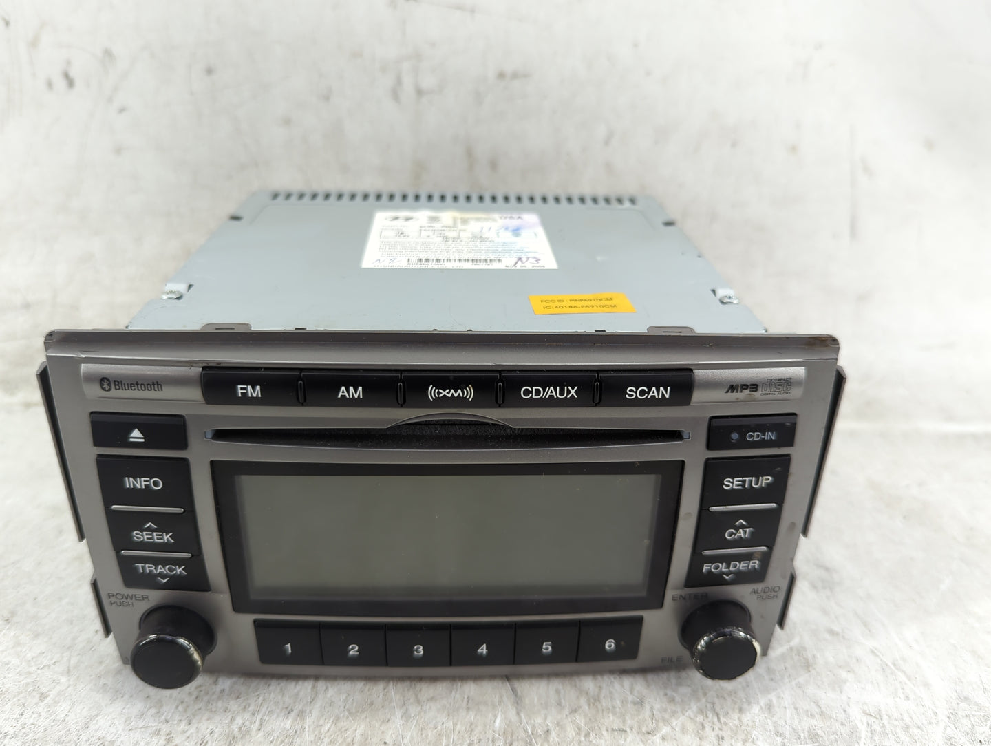 2010-2012 Hyundai Santa Fe Radio AM FM Cd Player Receiver Replacement P/N:96180-0W500 PA910CMLXM GS Fits Fits 2010 2011 2012