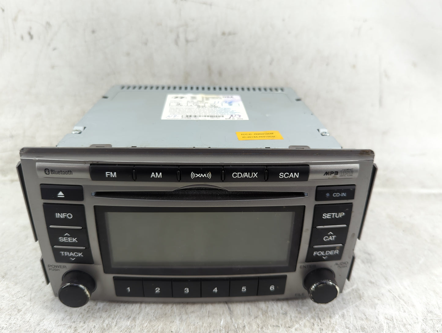 2010-2012 Hyundai Santa Fe Radio AM FM Cd Player Receiver Replacement P/N:96180-0W500 PA910CMLXM GS Fits Fits 2010 2011 2012