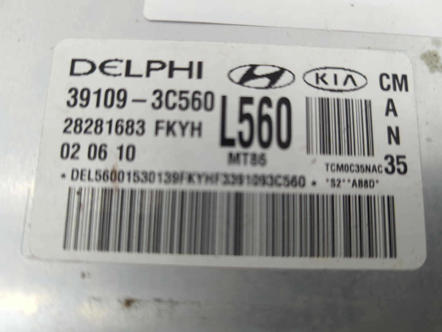 2010-2012 Hyundai Santa Fe PCM Engine Control Computer ECU ECM PCU OEM P/N:39109-3C560 28281683 Fits Fits 2010 2011 2012 OEM
