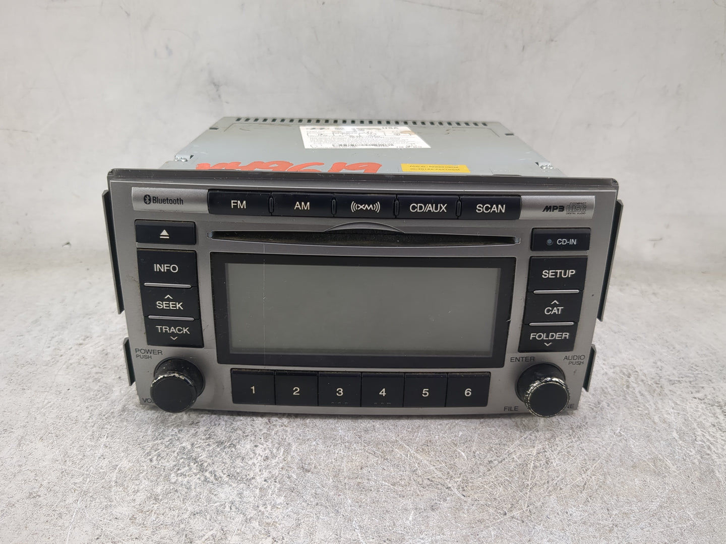 2010-2012 Hyundai Santa Fe Radio AM FM Cd Player Receiver Replacement P/N:961800W500XX1 PA910CMLXM GS Fits Fits 2010 2011 20