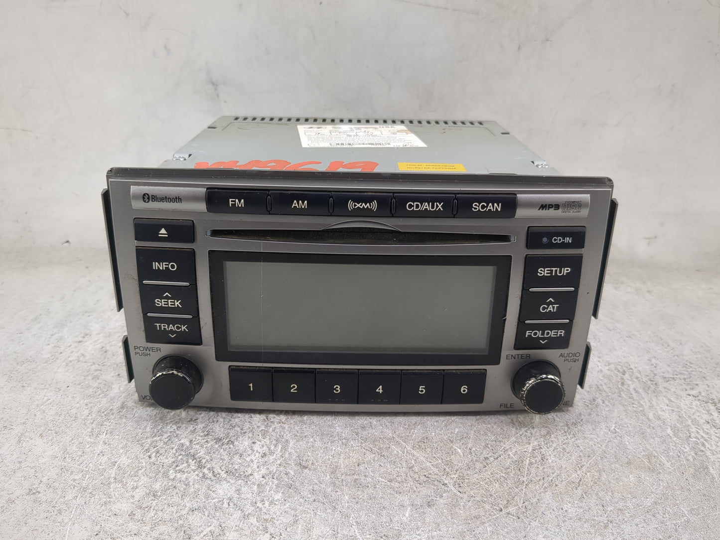 2010-2012 Hyundai Santa Fe Radio AM FM Cd Player Receiver Replacement P/N:961800W500XX1 PA910CMLXM GS Fits Fits 2010 2011 20