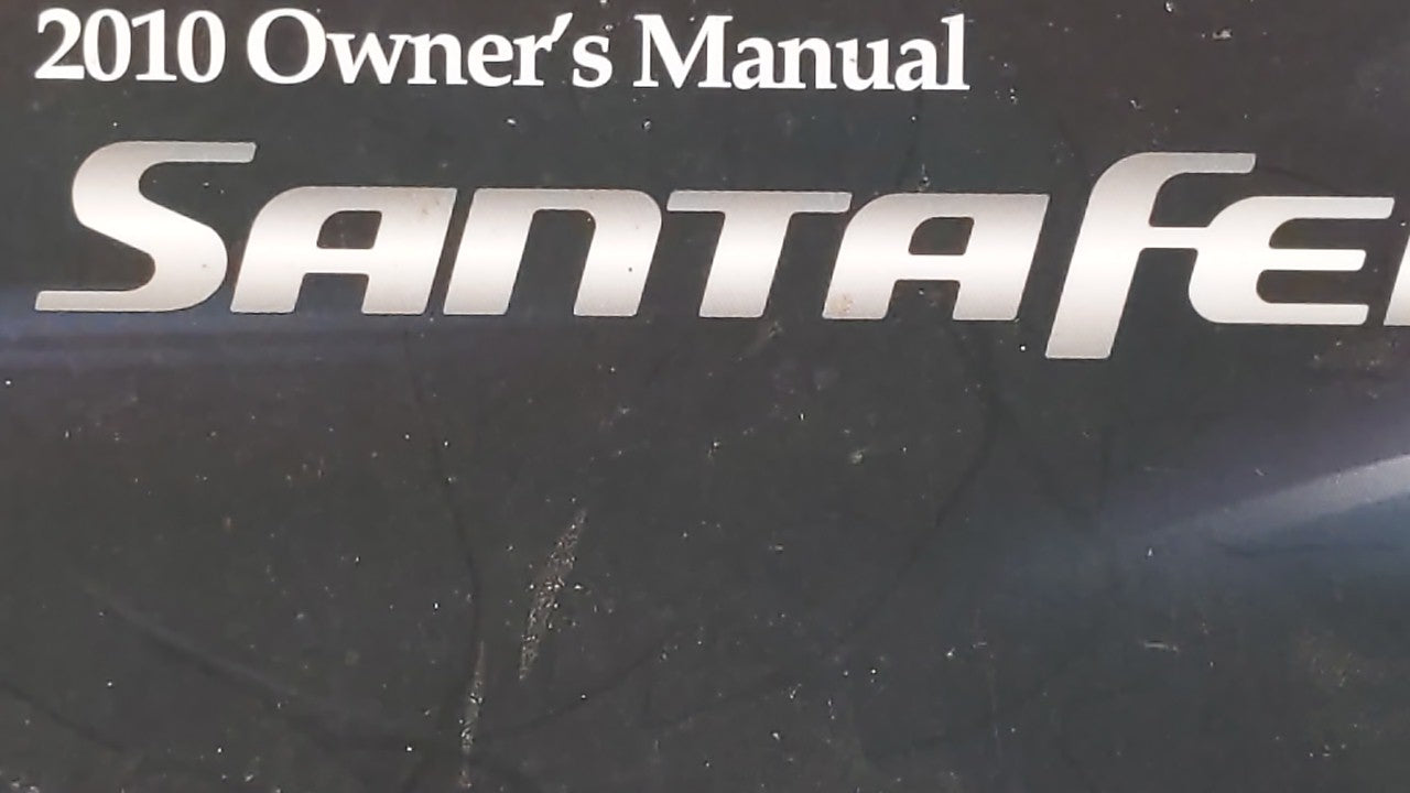 2010 Hyundai Santa Fe Owners Manual Book Guide OEM Used Auto Parts - Oemusedautoparts1.com