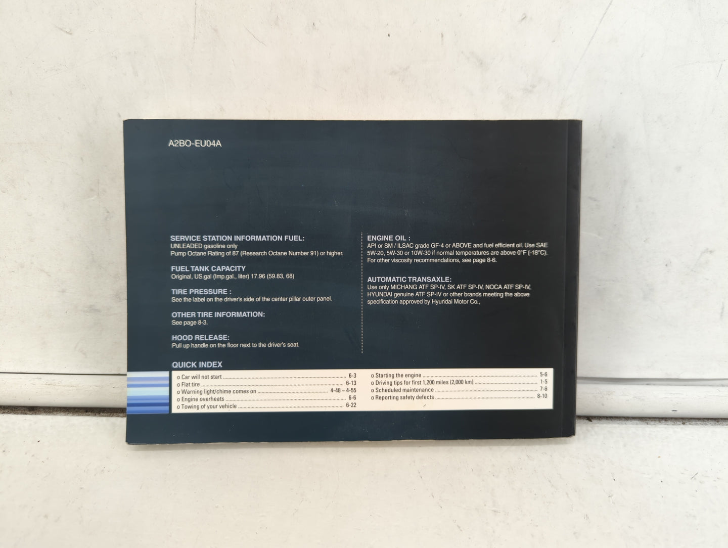 2010 Hyundai Santa Fe Owners Manual Book Guide OEM Used Auto Parts - Oemusedautoparts1.com