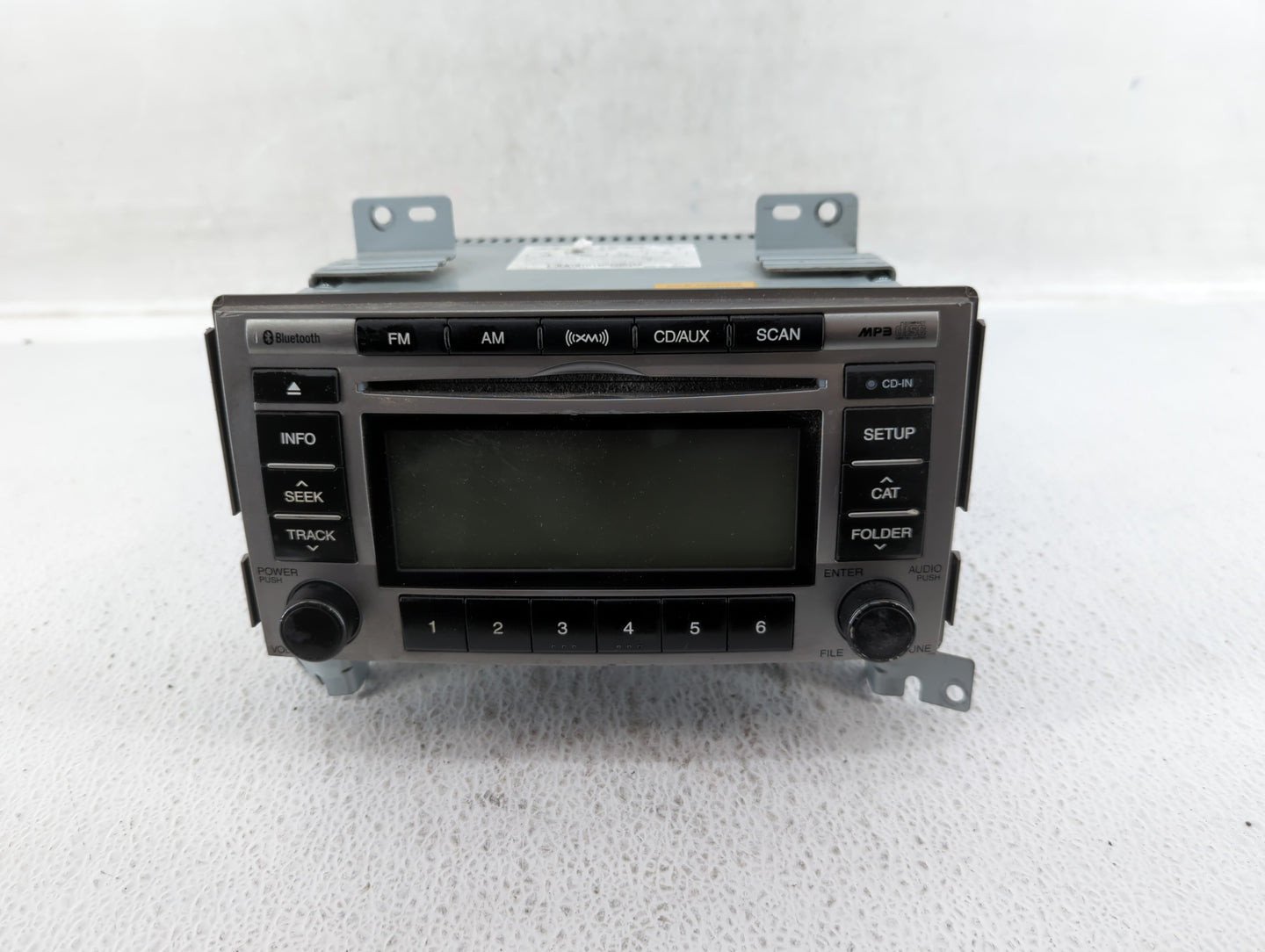 2010-2012 Hyundai Santa Fe Radio AM FM Cd Player Receiver Replacement P/N:96180-0W500 Fits Fits 2010 2011 2012 OEM Used Auto