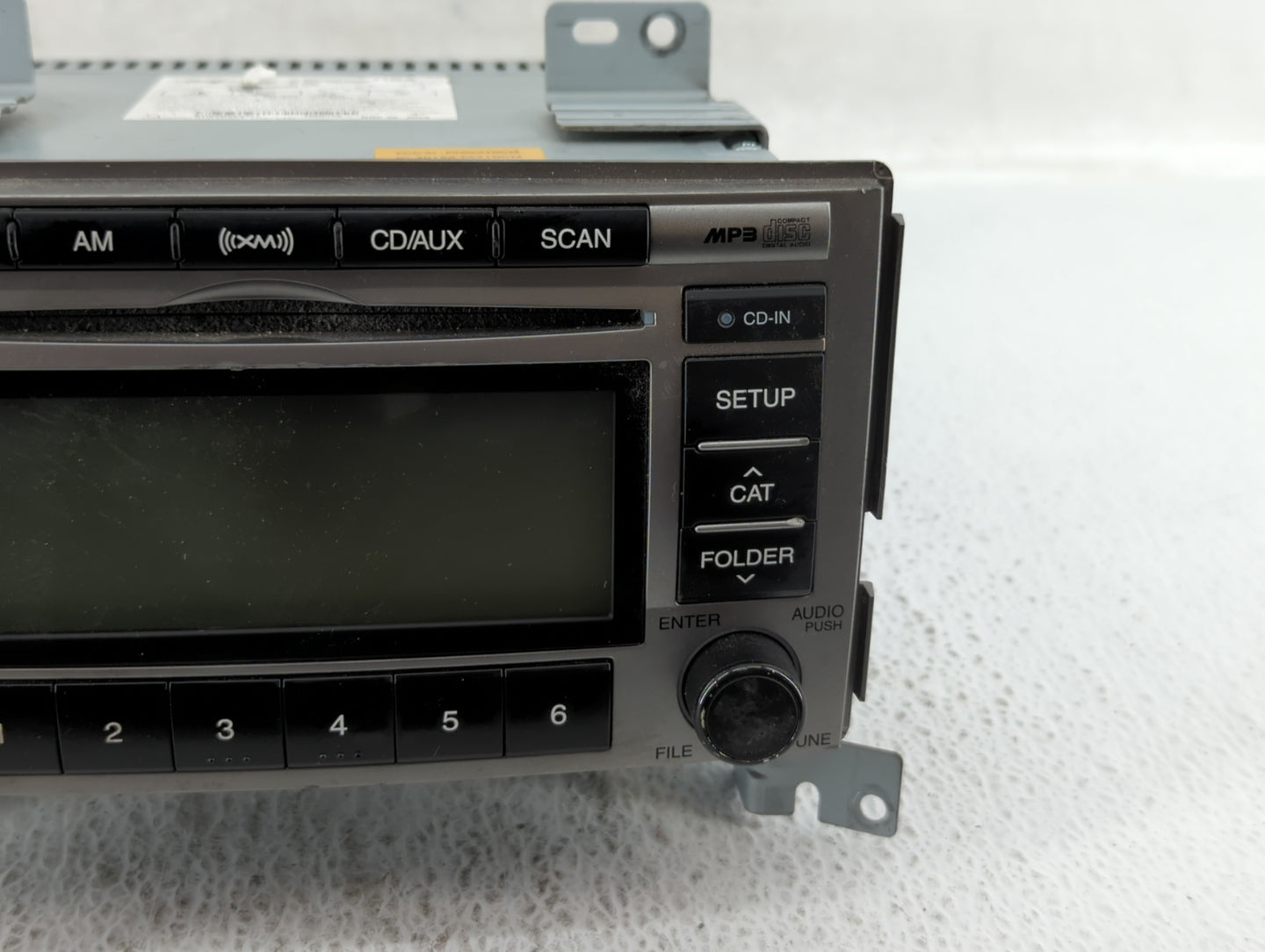 2010-2012 Hyundai Santa Fe Radio AM FM Cd Player Receiver Replacement P/N:96180-0W500 Fits Fits 2010 2011 2012 OEM Used Auto