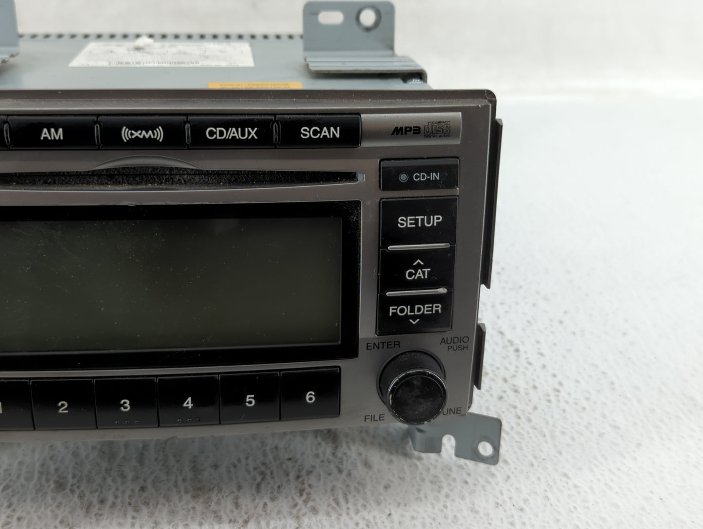 2010-2012 Hyundai Santa Fe Radio AM FM Cd Player Receiver Replacement P/N:96180-0W500 Fits Fits 2010 2011 2012 OEM Used Auto