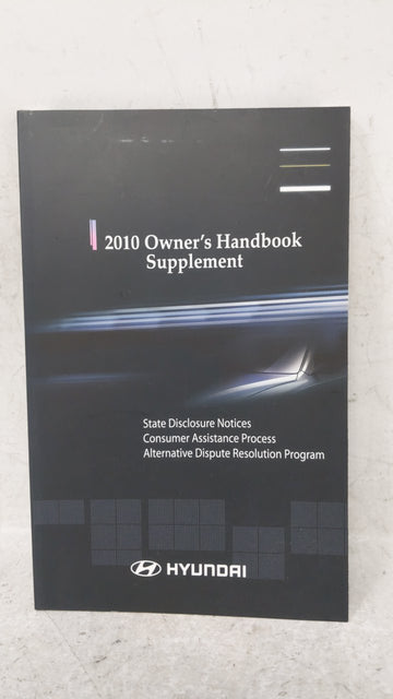 2010 Hyundai Santa Fe Owners Manual Book Guide OEM Used Auto Parts