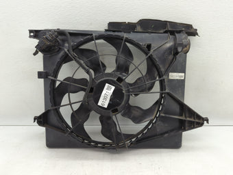 compare product 2010-2012 Hyundai Santa Fe Left Radiator Fan Motor Assembly Black